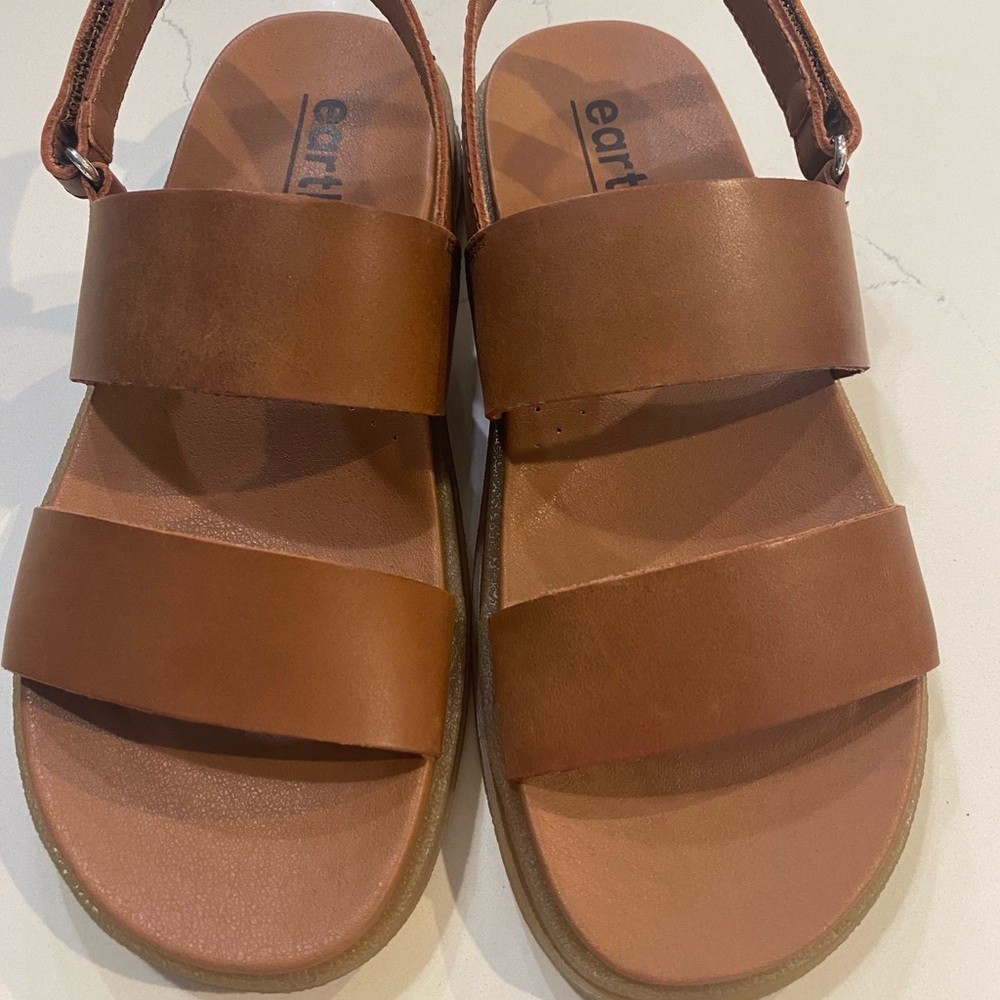 Earth Leather Sandal with Backstrap - Leah